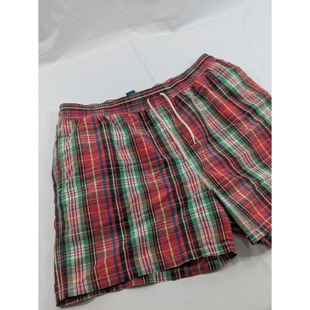 Vintage Polo Ralph Lauren Swim Trunks Mens 2XL Plaid 4